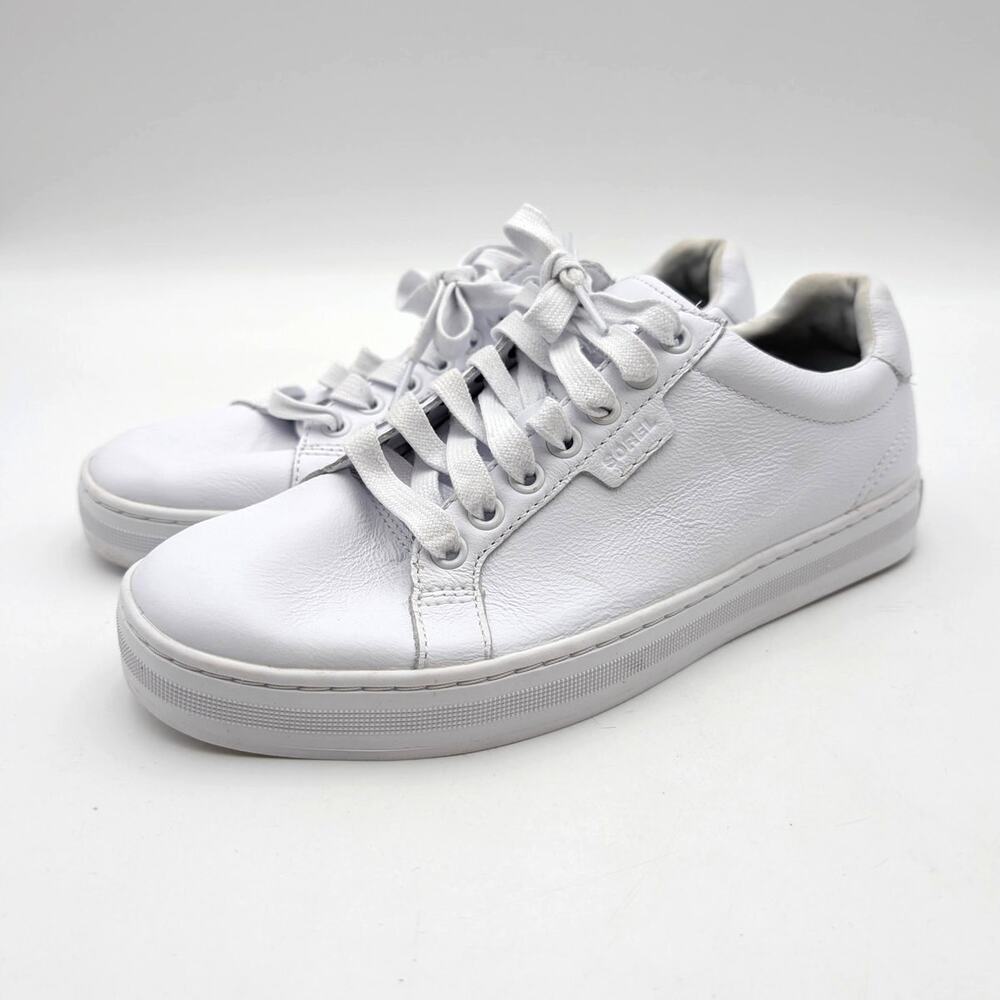 Sorel Cyprus LX Lace-Up Sneaker Shoes Round Toe Women's White Size US8.5 EU39.5